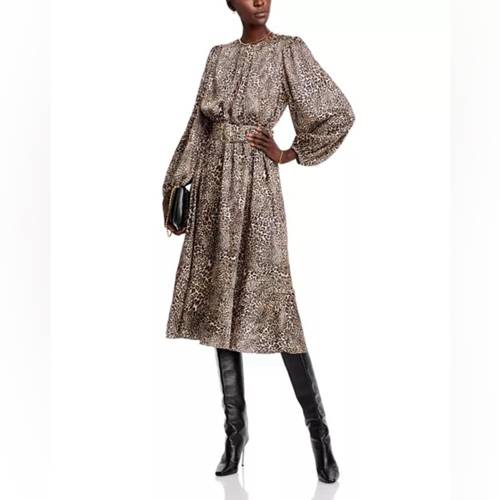 Elie Tahari The Jada Mythical Leopard Cheetah Print Dress Size 6 Nwt